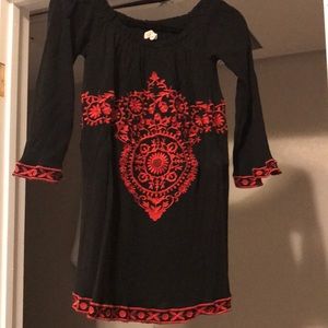 Black off the shoulder dress!